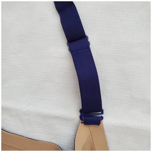 HoneyLove Crossover Bra Wireless Full Coverage Stretch Supportive Blue Size 1X - Picture 8 of 11